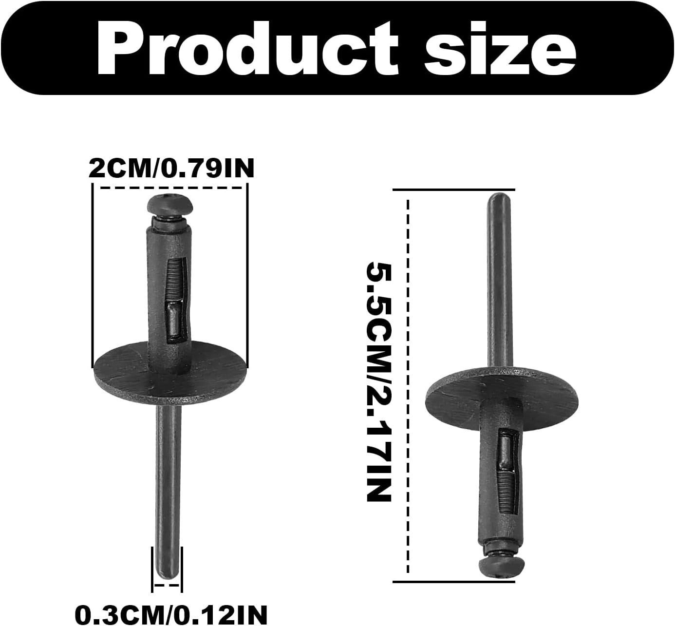 BMW X1 X2 X3 X4 X5 X6 F G Wheel Arch Flare Trim Clips 07147293278 Rivet 6mm x1011