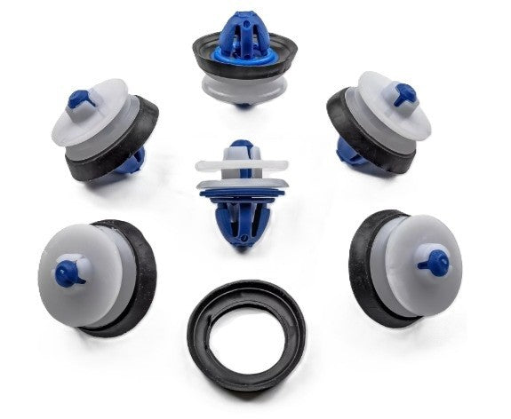 VW AUDI Door Card Trim Panel Fastener Clips, A3 TT R8,  Golf Cabriolet V1 - 15pc15