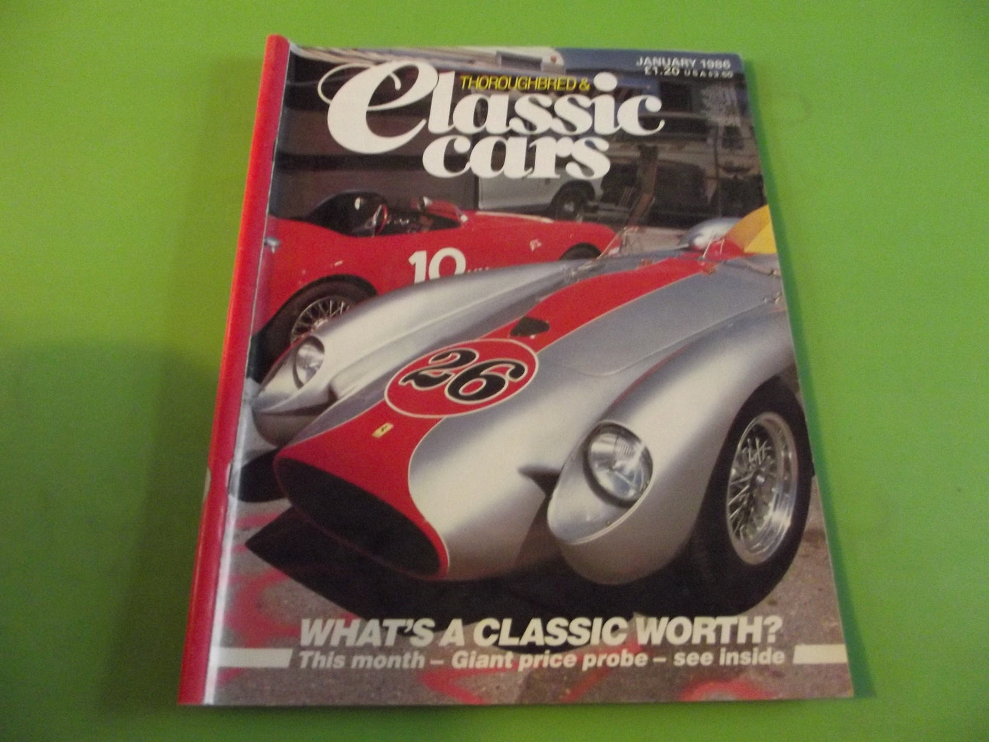 THOROUGHBRED AND CLASSIC CARS MAGAZINE JANUARY 1986 #C40