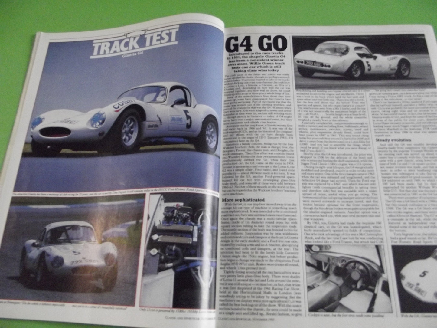 CLASSIC AND SPORTSCAR MAGAZINE NOVEMBER 1985 #c14