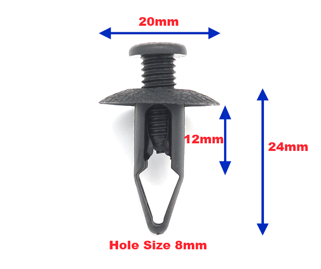 Mitsubishi Trim Clip Bumper Fitting Retainer Fastener Screw Rivet MB406894 - x101