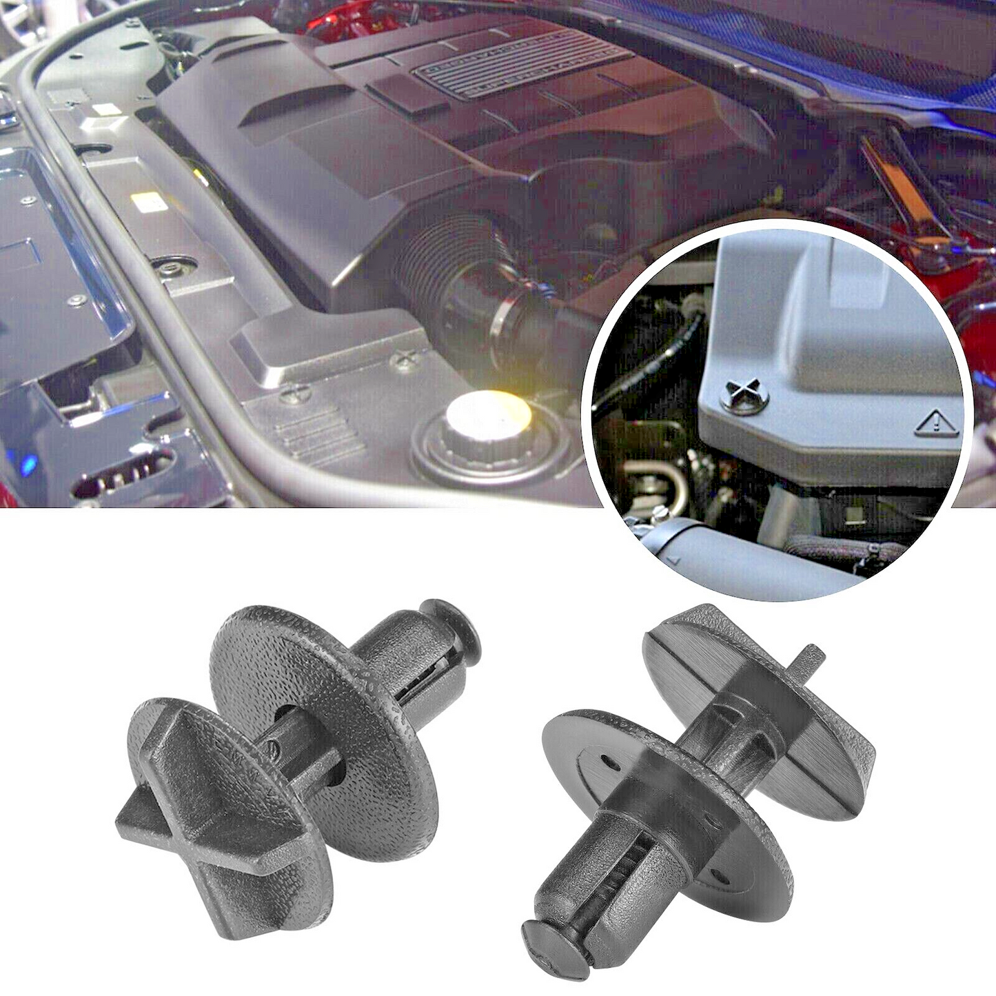 Land Rover Battery Cover Cowl Trim Fastener x5 LR024316 Range Defender Velar15