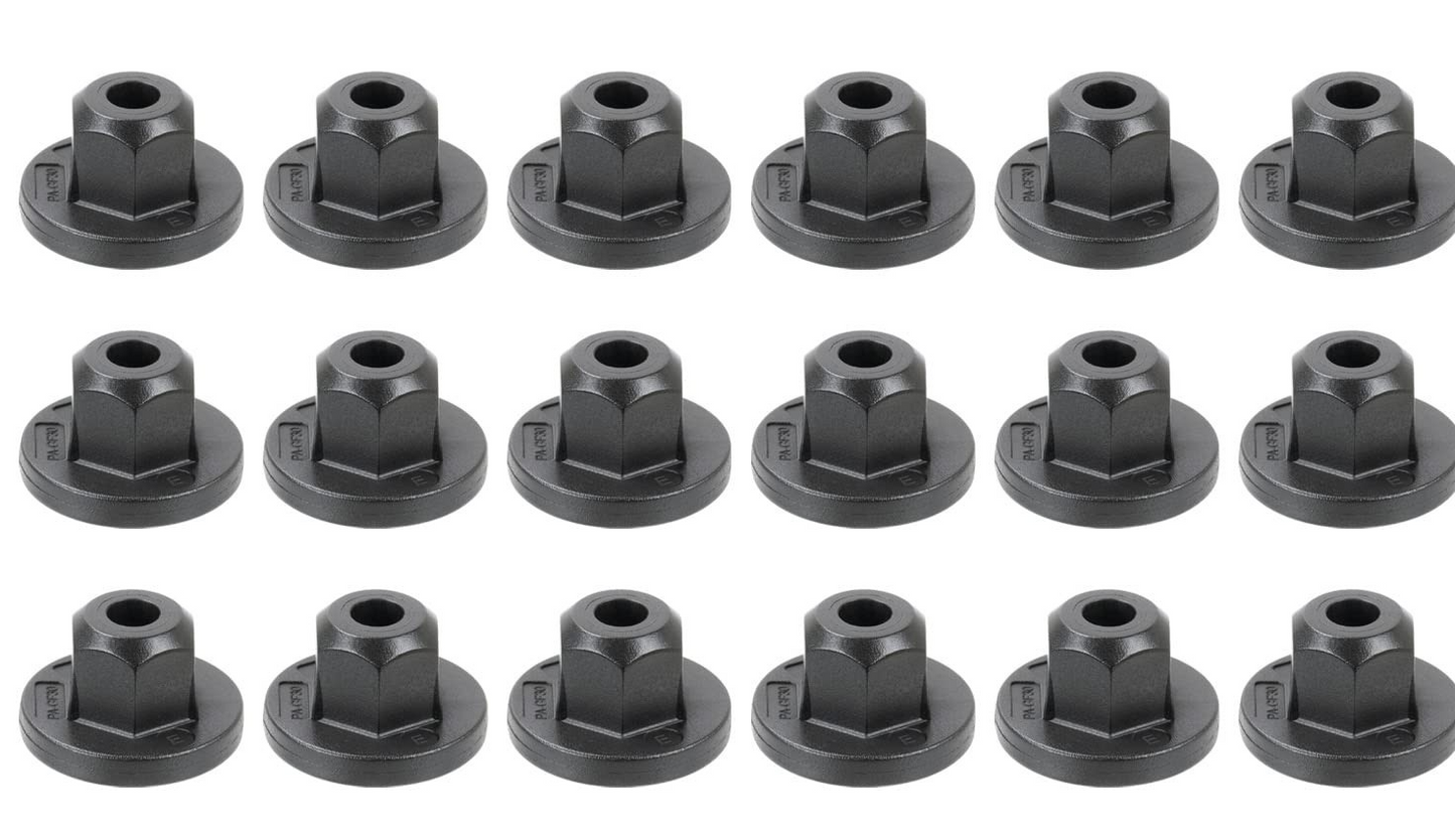 Land Rover Wheel Arch Liner Plastic Trim Fastener Hex Nut M6  RYH500780 - 5 Pcs.9
