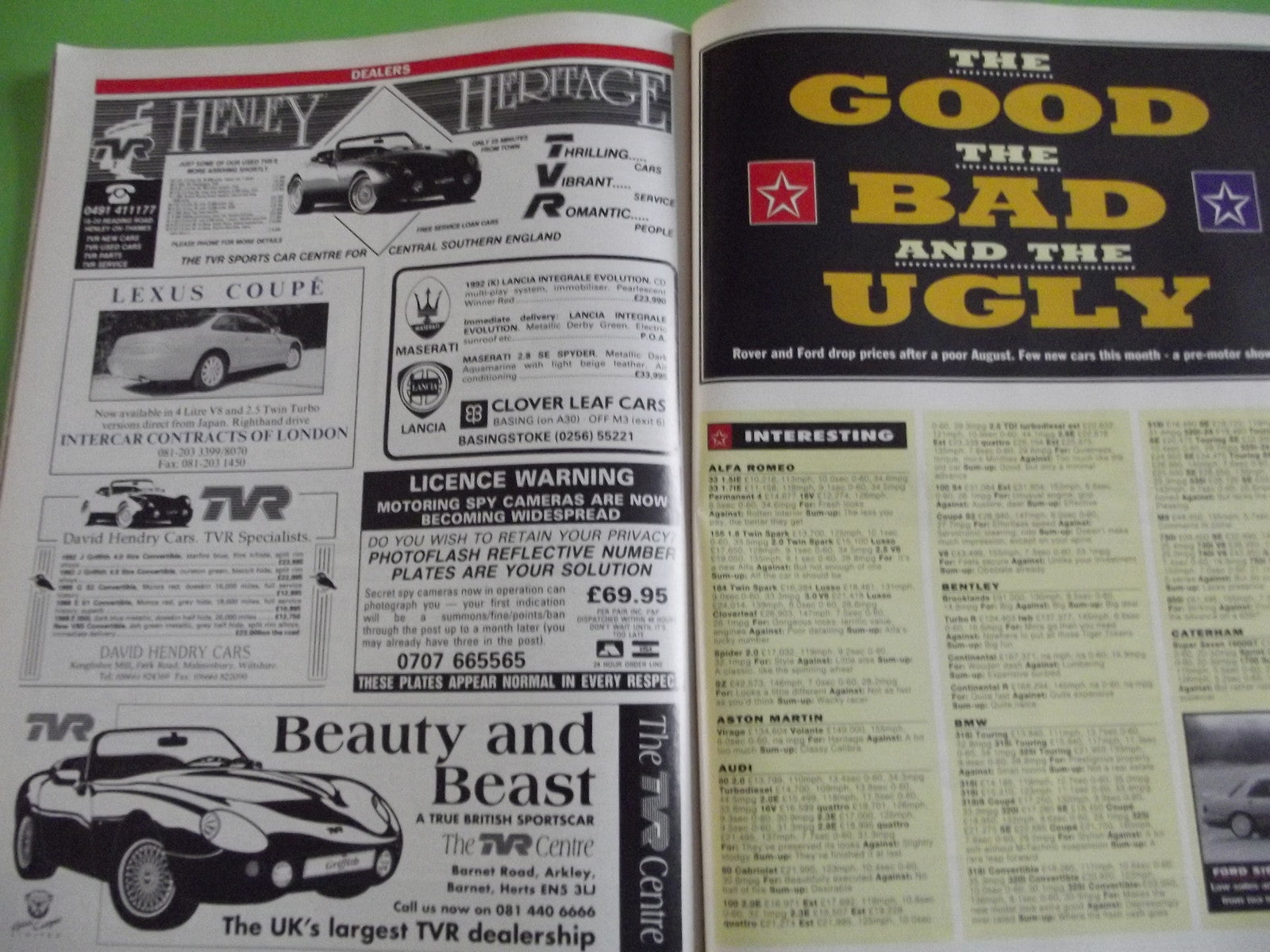 CAR MAGAZINE NOVEMBER 1992 #c15