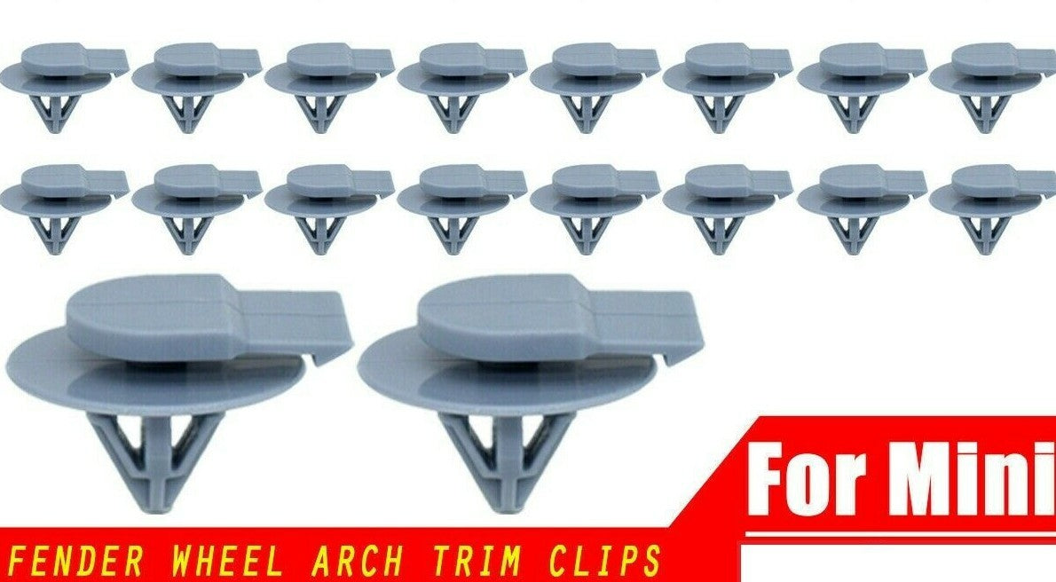 MINI BMW Wheel Arch Side Skirt Trim Clips x10, 2001-2014 R50 R53 R55 R56 R57 R584