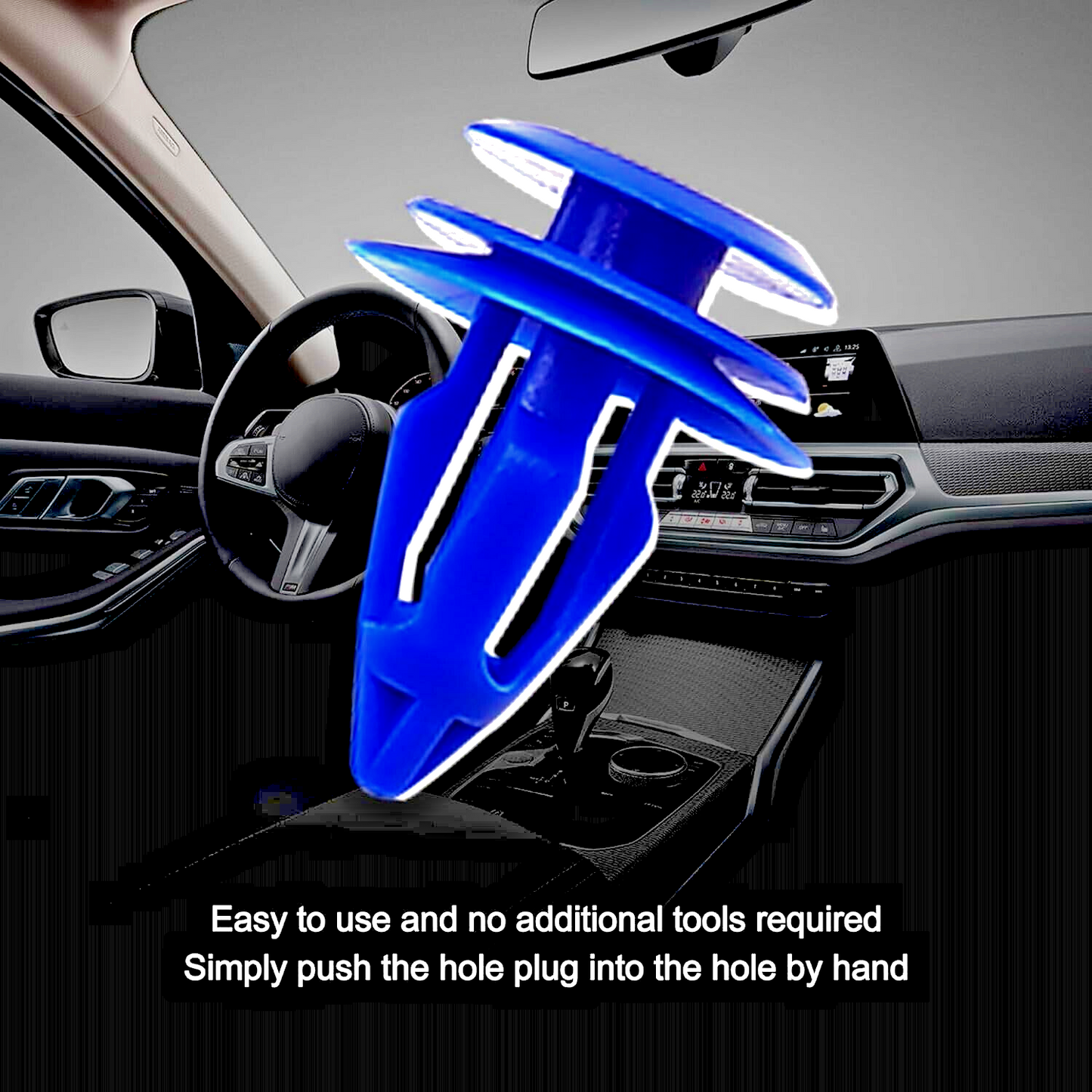 BMW Blue Trim clips x 10 Fits 1,2,3,4,5,6 Series 2004 Onwards #71293177