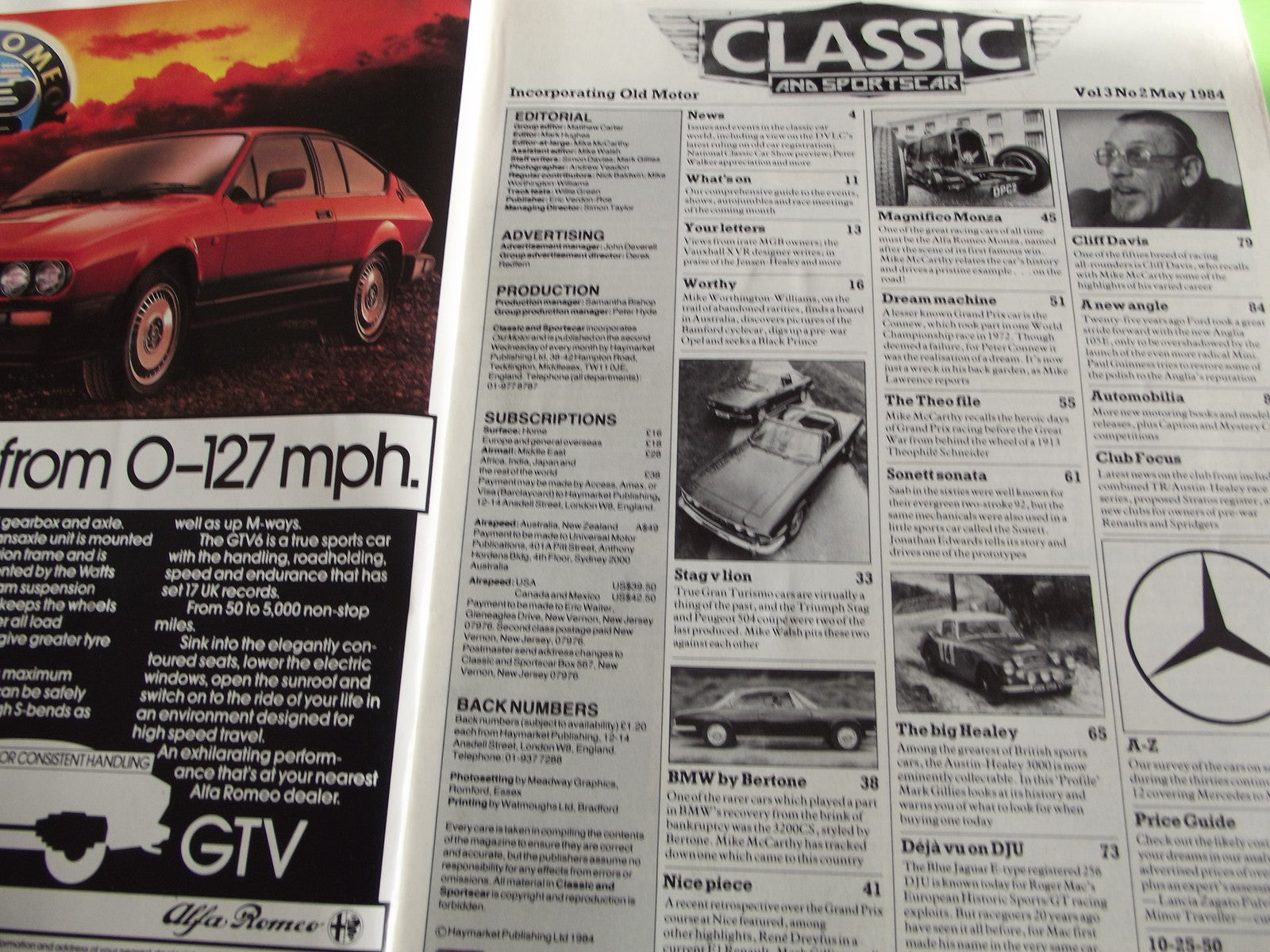 CLASSIC AND SPORTSCAR MAGAZINE DECEMBER 1983 #c11