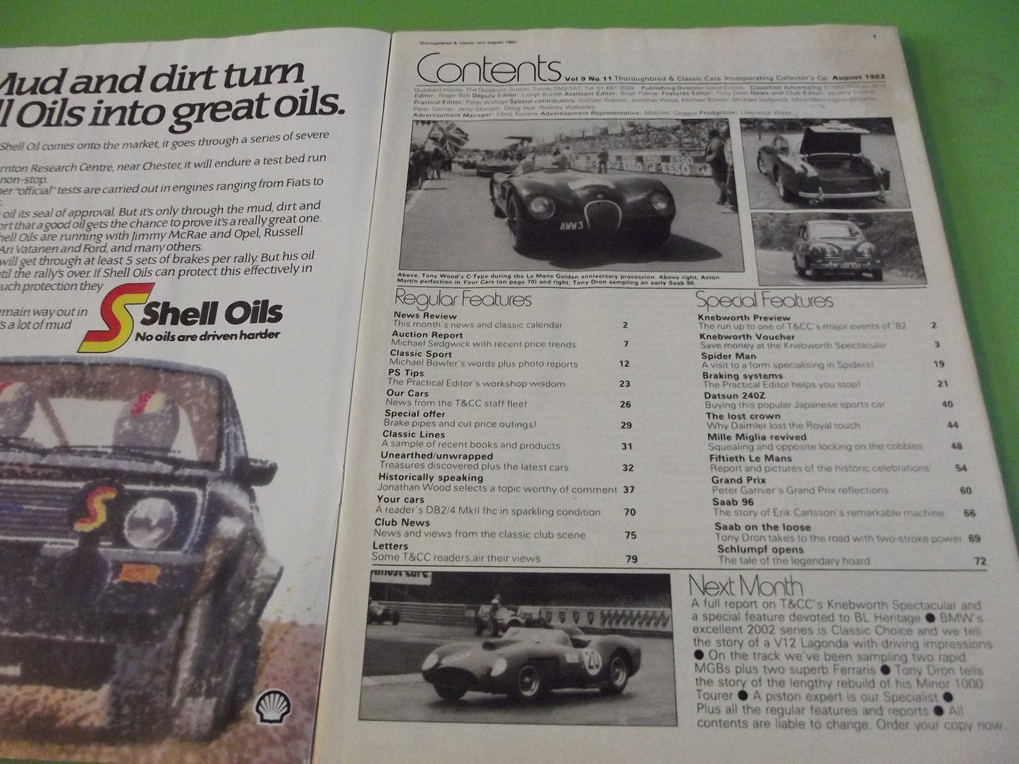 THOROUGHBRED AND CLASSIC CARS MAGAZINE AUGUST 1982 #C41
