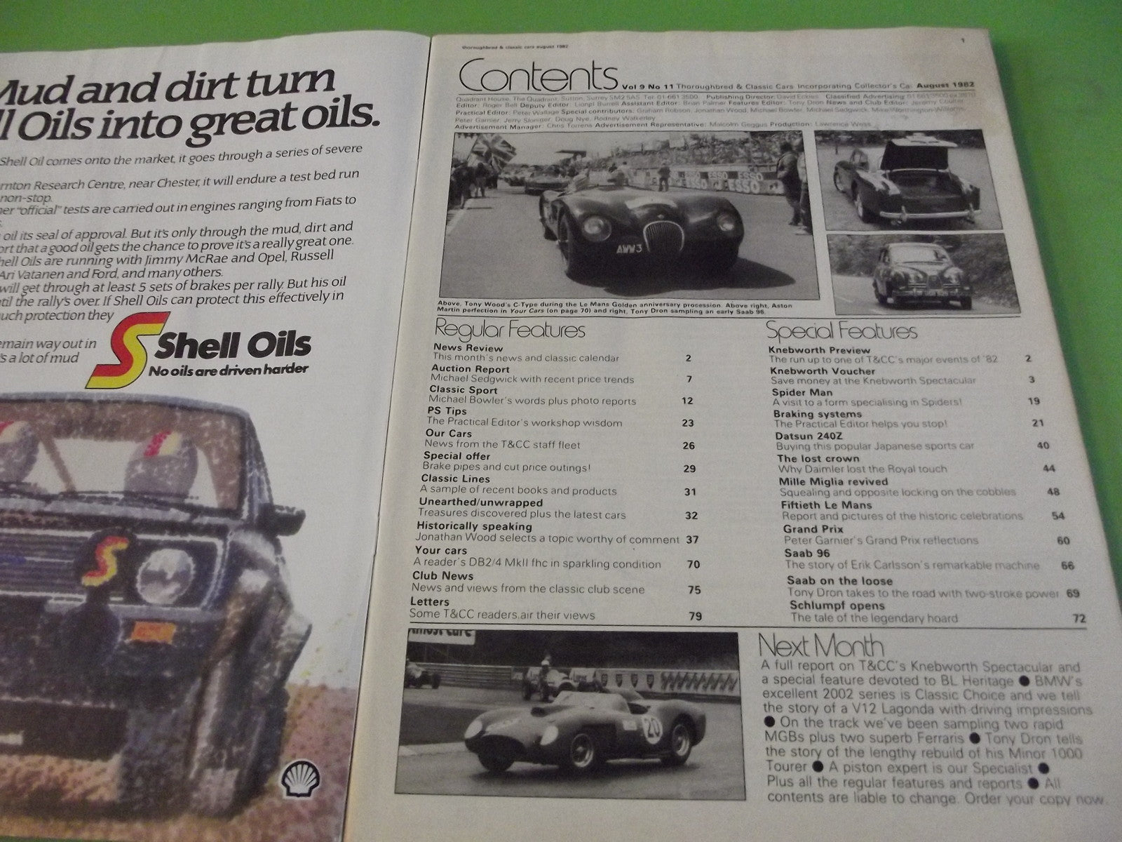 THOROUGHBRED AND CLASSIC CARS MAGAZINE AUGUST 1982 #C41