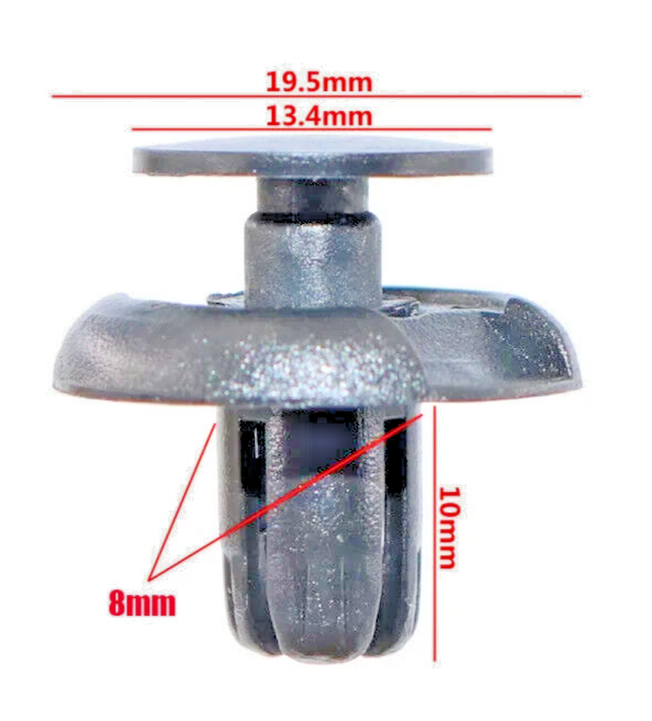 Front Bumper Trim Fastener Clips fit Mitsubishi Outlander L200 Lancer Shogun 1013