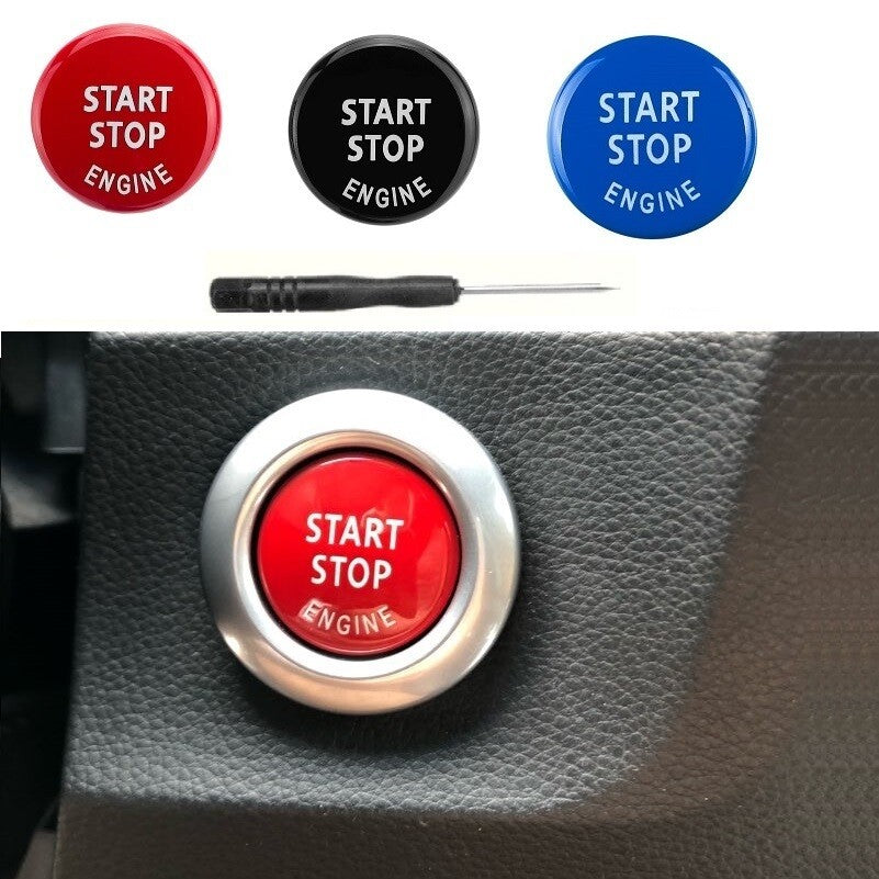 BMW BLACK Start Stop Engine Switch Button Cover for 1,3,4,5,6,7,8 Series2