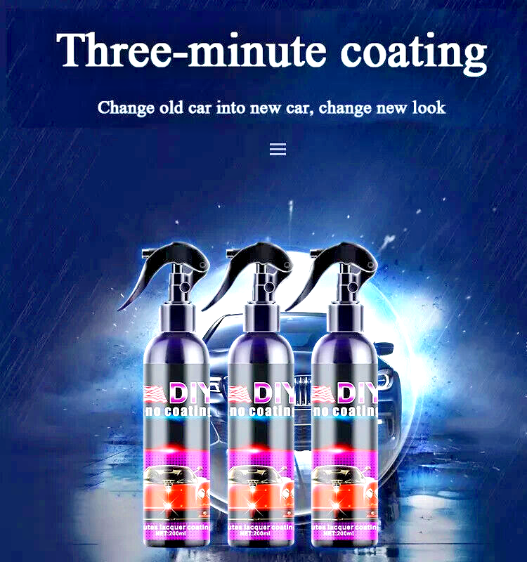 Detailer Rapid Spray Car Ceramic Coating Sealant Nano Crystal Formula Protects.1