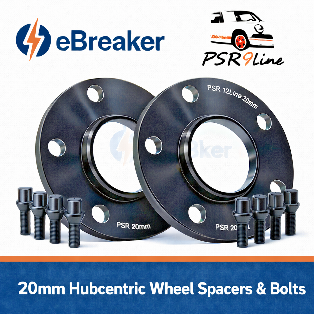 PORSCHE 20mm Wheel Spacers 5x130 With Extended AM Bolts, Precision Fit in Black0