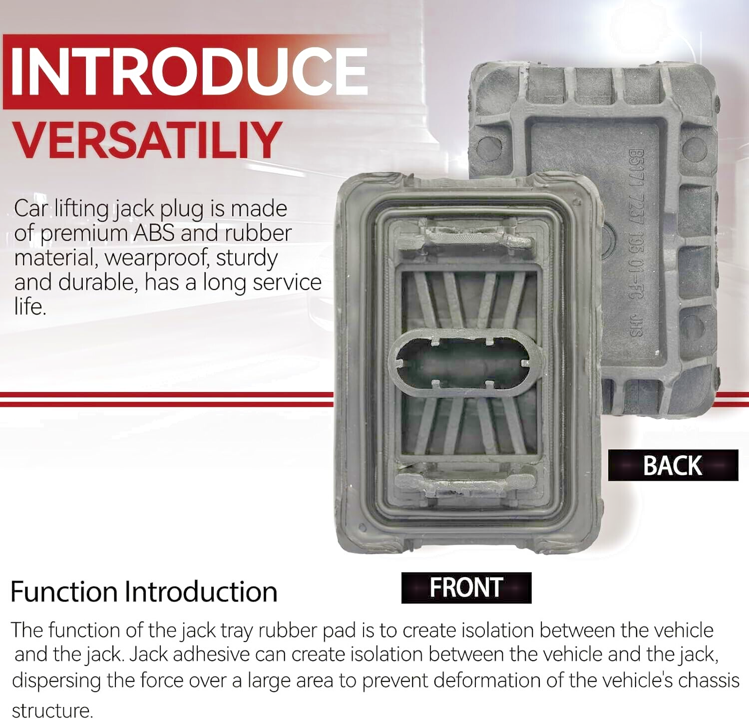 Jacking Point Mount Cover BMW 1 3 5 X1 E87 E90 F10 F06 OE 517172371956