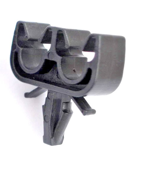 Universal Twin Pipe Clip - Holds Brake Fuel Lines & Electric Wiriing to 7mm -X202