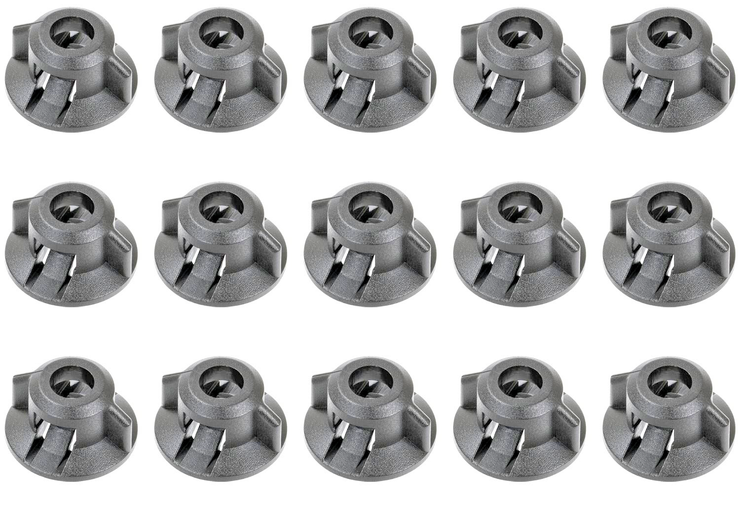 LEXUS Wheel Arch Liner Fixing Clip Plastic Wing Nut Black Prius Rav 4 C-HR 20 pc6