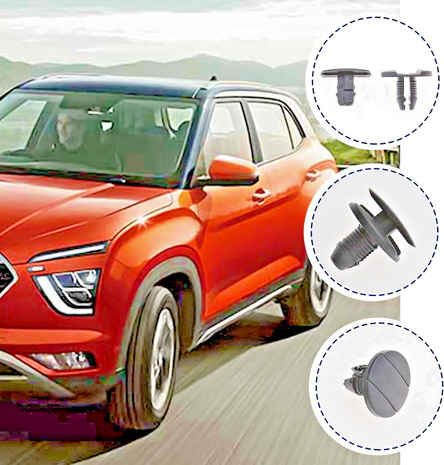 Citroen Inner Wheel Arch Liner Splash Guard Trim Clip Plastic x5 fit C3 C4 DS313