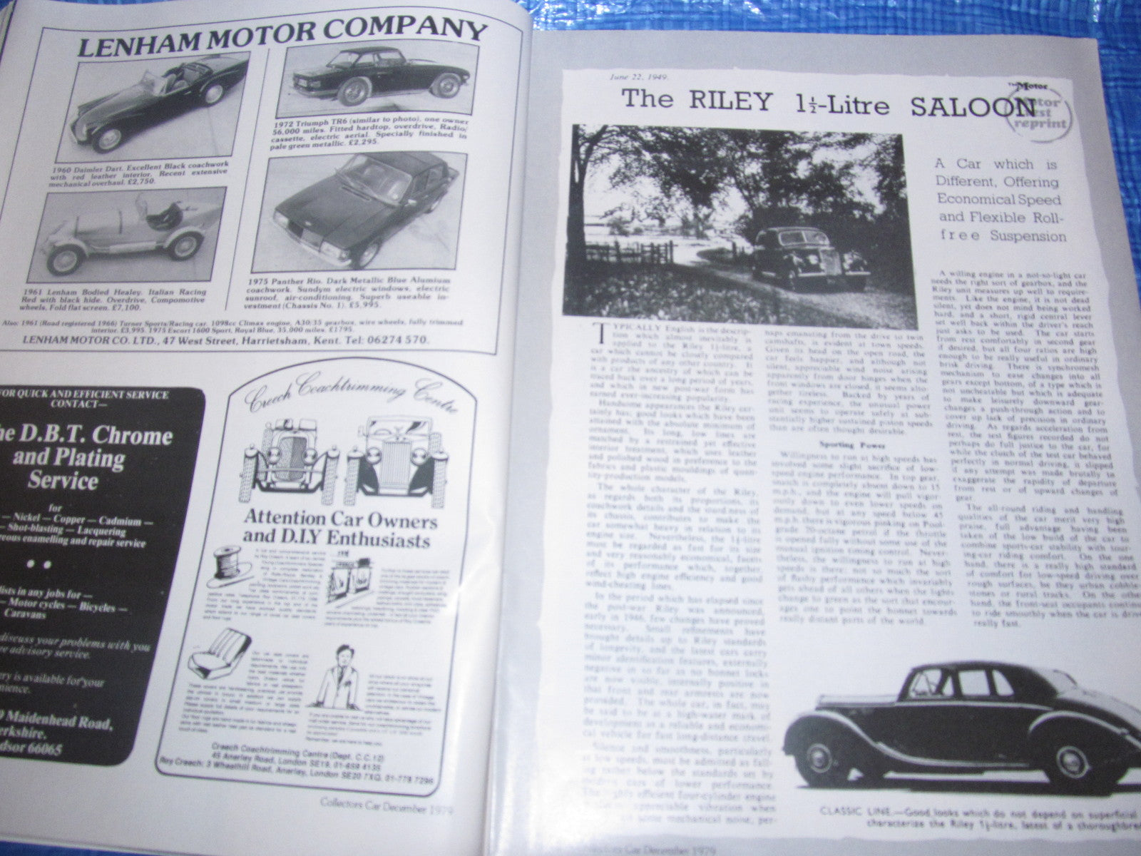 1979 DECEMBER COLLECTORS CAR MAGAZINE / E TYPE MG ALVIS #bk16