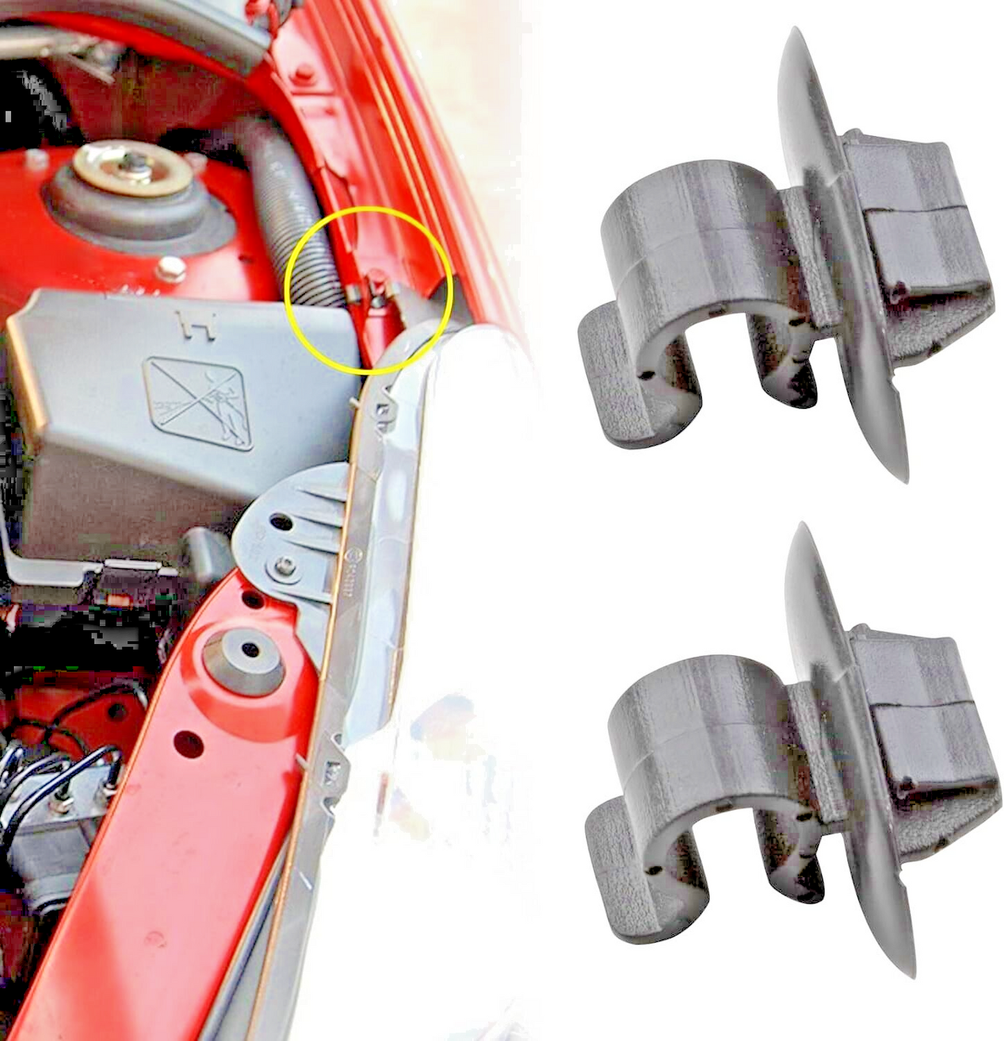 Bonnet Rod Stay Clip  for Support Strut Citroen Peugeot Renault Vauxhall16