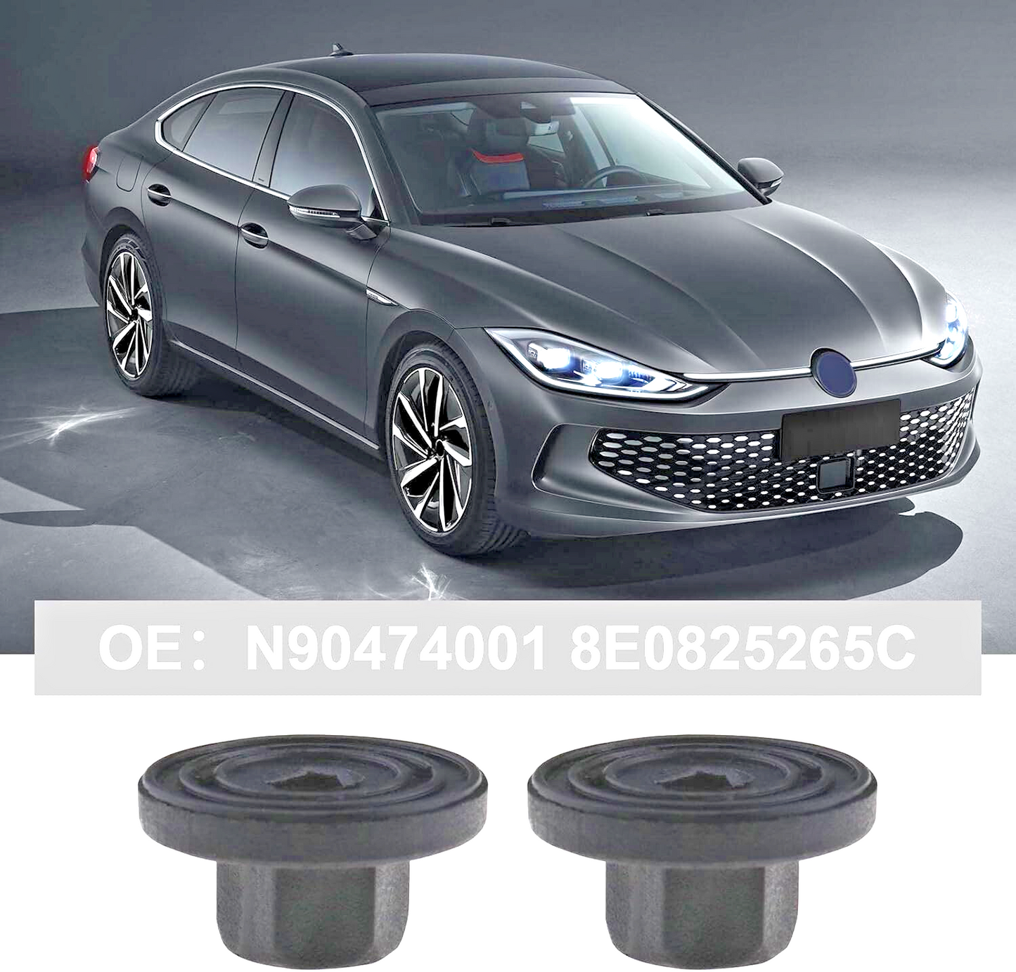 UNTHREADED PLASTIC NUTS ENGINE COVER UNDERTRAY SPLASH GUARD BODY TRIM NUTS 10pcs3