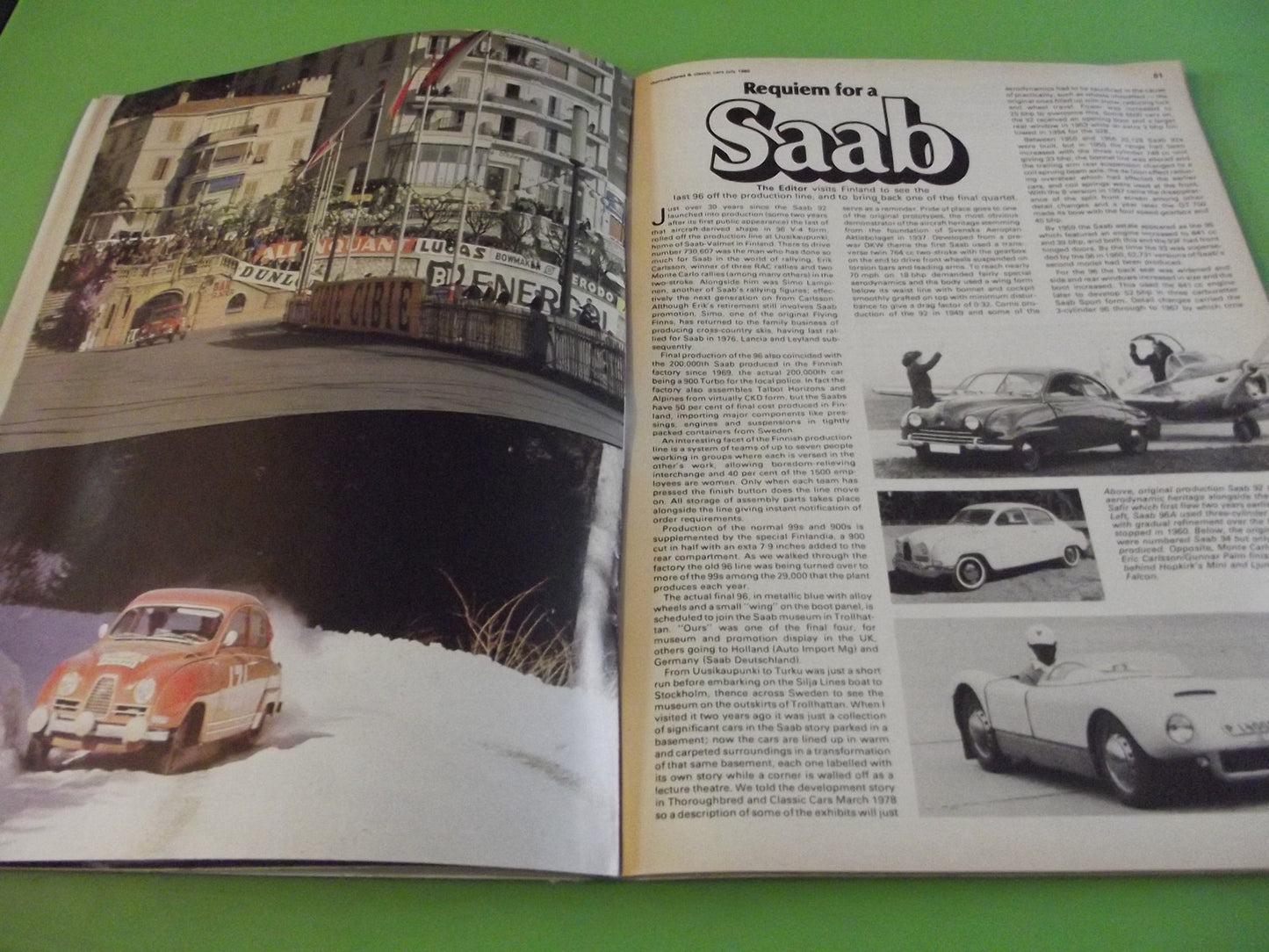 THOROUGHBRED AND CLASSIC CARS MAGAZINE JULY 1980 #C44