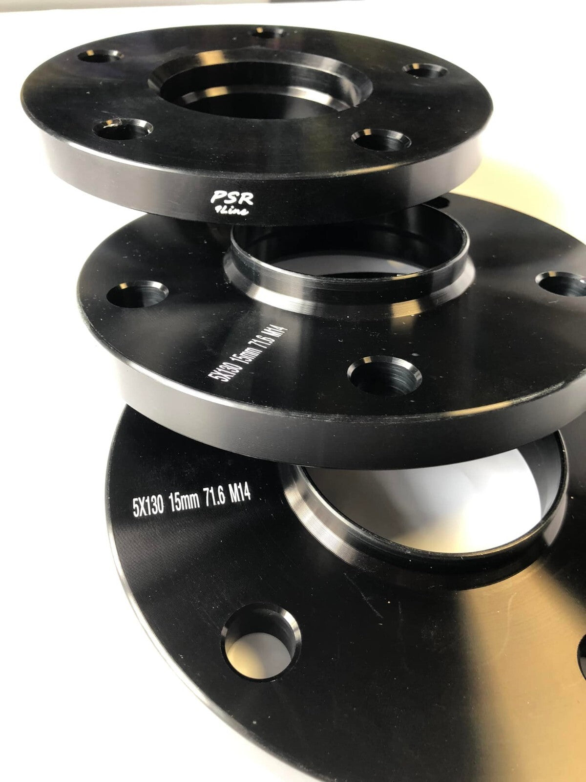Porsche Wheel Spacers 15mm Set Of 4 in Black 5x130 PSR9Line1
