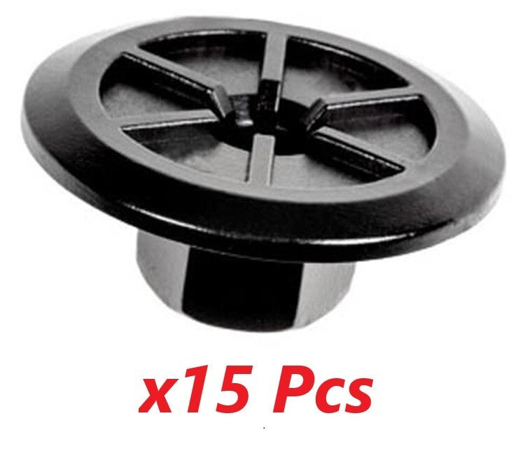 10mm Hex Head Plastic Flanged Nut. x15 pcs Arch Liner &  Splash Guard, Underbody0