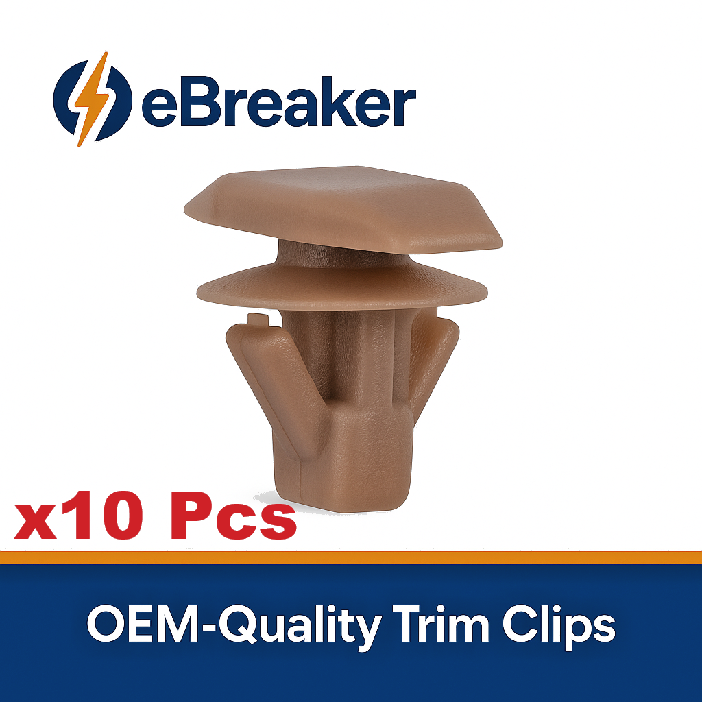 Mitsubishi Weatherstrip Rubber Seal Retaining Trim Clip Brown MU481027 Pack 10pc0