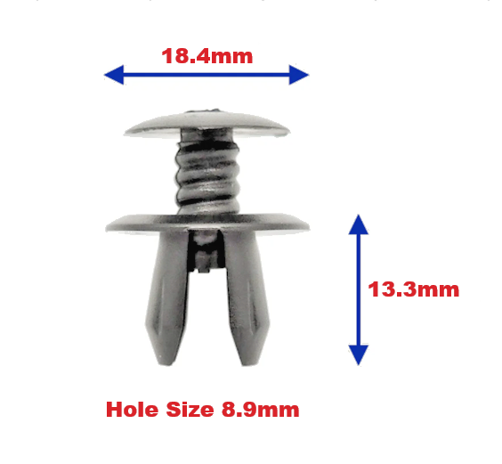 Skoda & SEAT Screw Clip Rivet Fastener Interior Trim Weather Shield Panels - 20.1