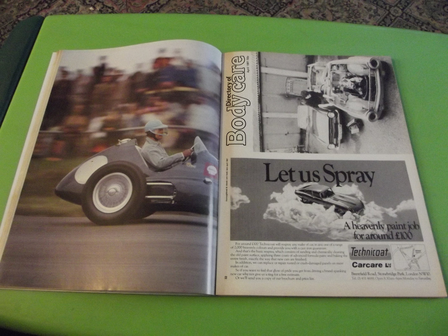 THOROUGHBRED AND CLASSIC CARS MAGAZINE APRIL 1981 #C45