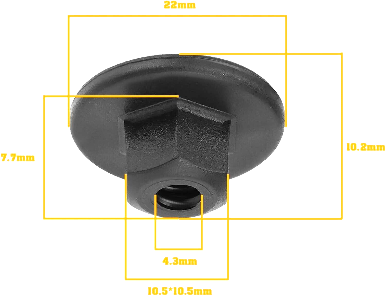 10x BMW MINI 10mm Hex Head Plastic Self-Threading Nut 7169847 O.E.N 07147169847.9
