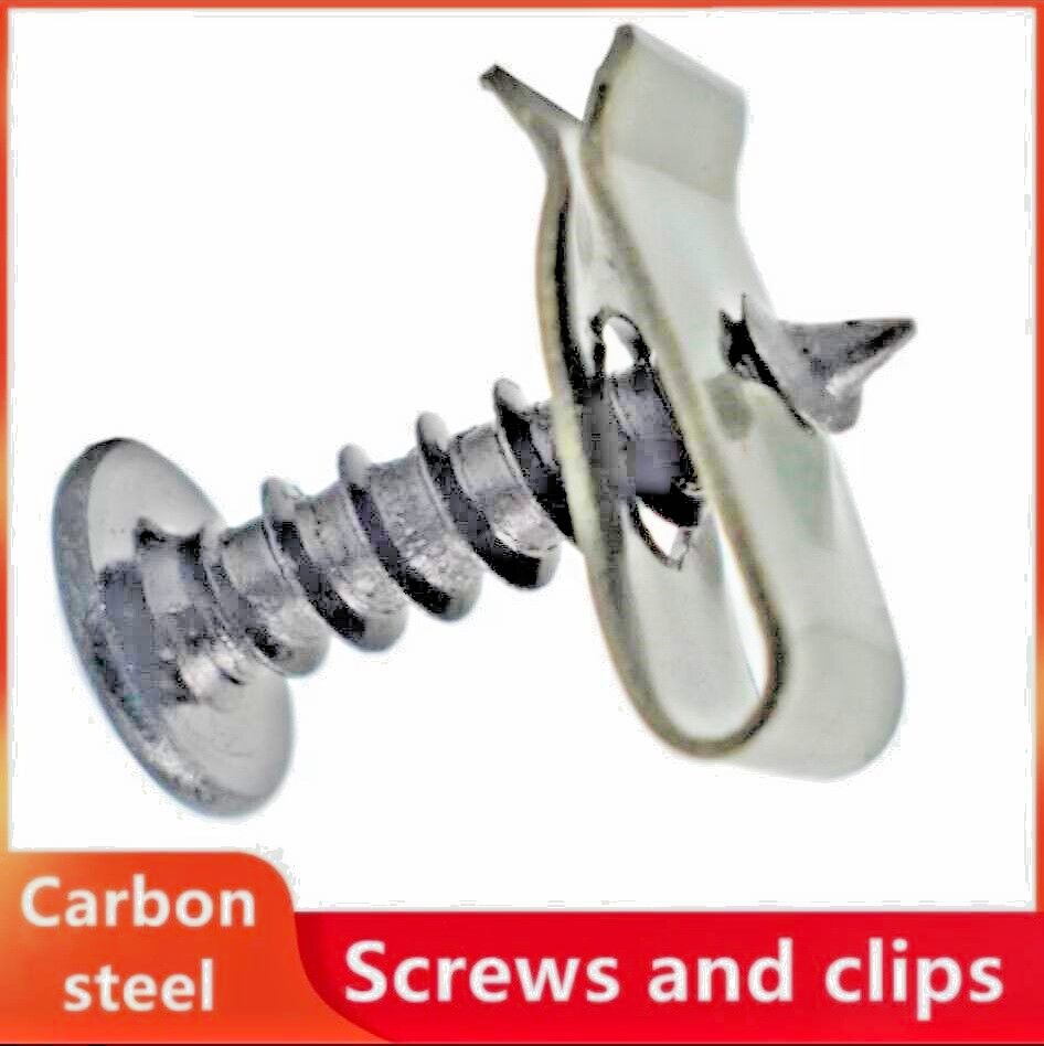 Car undertray Splashguard Speed Fastener Self Tapping Screws Panel U Clips x105