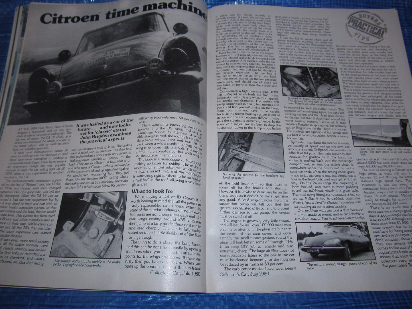 1980 JULY COLLECTORS CAR MAGAZINE / ROLLS ROYCE CITROEN MG AUSTIN 7 RACER  #bk110