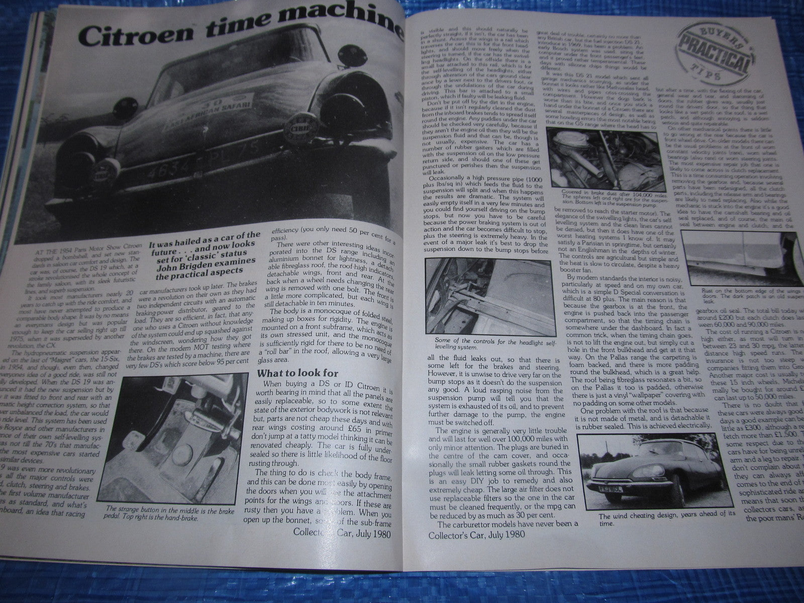 1980 JULY COLLECTORS CAR MAGAZINE / ROLLS ROYCE CITROEN MG AUSTIN 7 RACER  #bk110