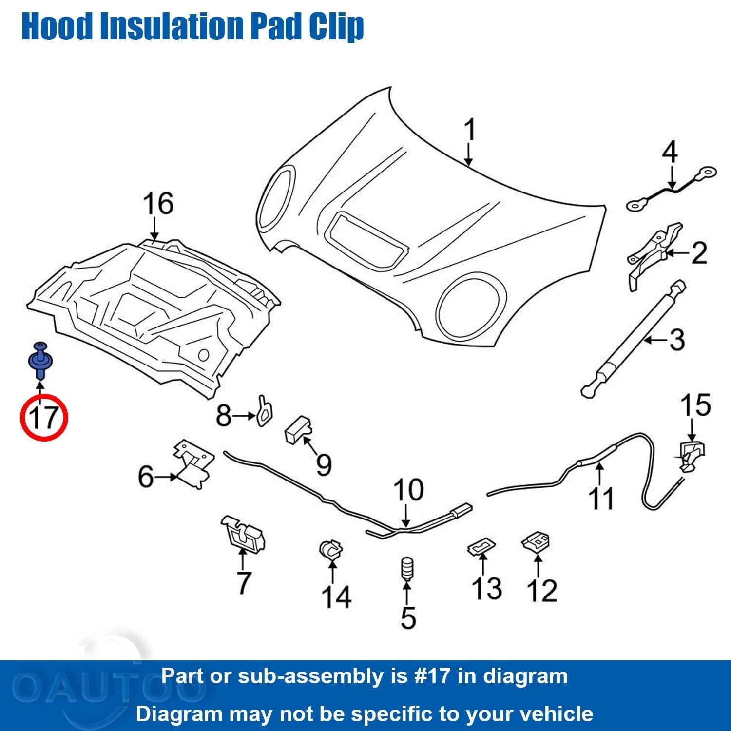 BMW Body Trim Expanding Rivet 10 QTY 51481915964 - X 1 2 3 4 5 6 7 8 Series17