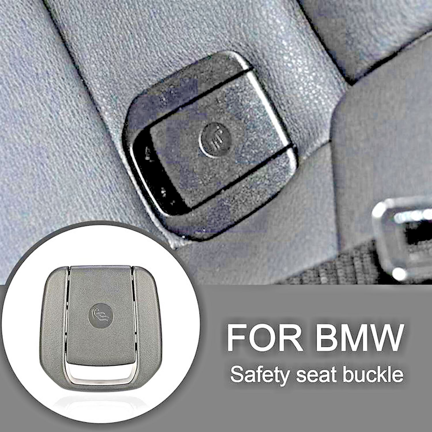 BMW Isofix Child Seat Mounting Cover Black Fits 1 2 3 Series Models17