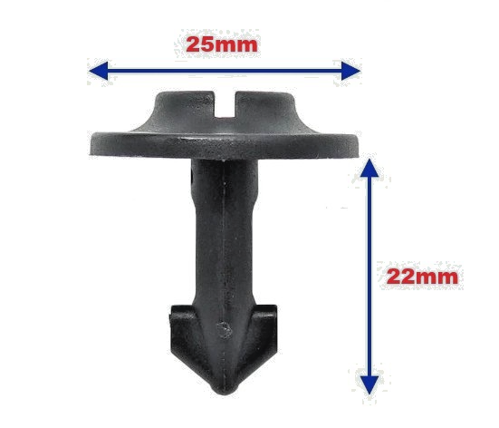 AUDI Splash Guard Under Tray Wheel Arch Liner Fixing Clip and Mount, Pack 10 Set7