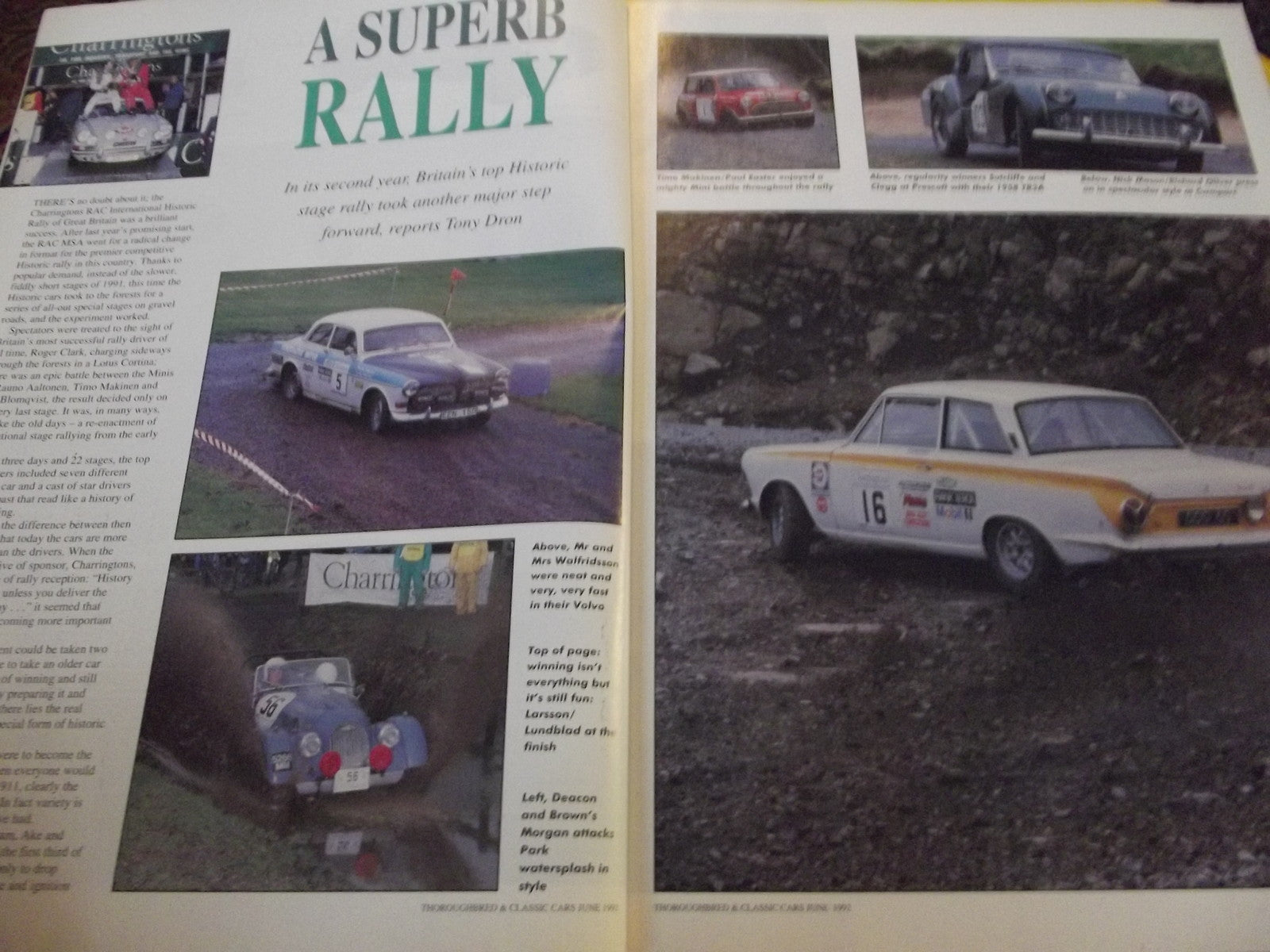 CLASSIC CARS MAGAZINE JUNE 1992 #c33