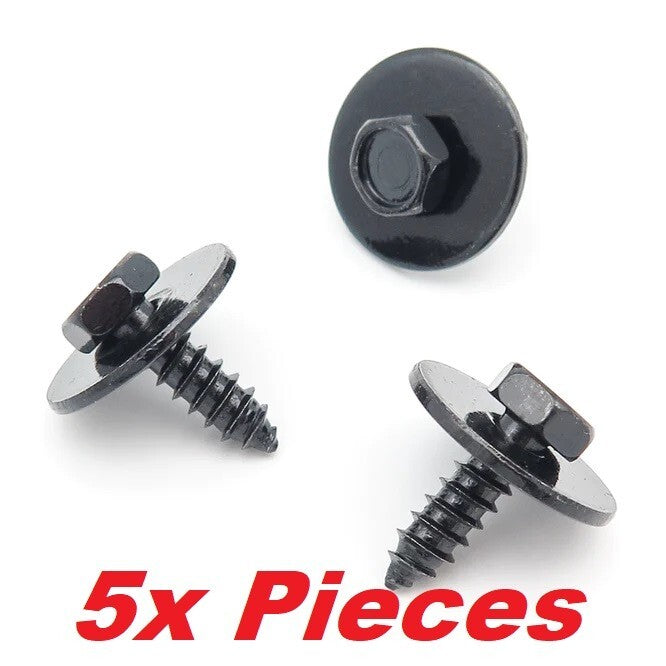 BMW Under-tray Wheel Arch Bumper Mounting Hex Screw with Washer 07147129160 5pcs11