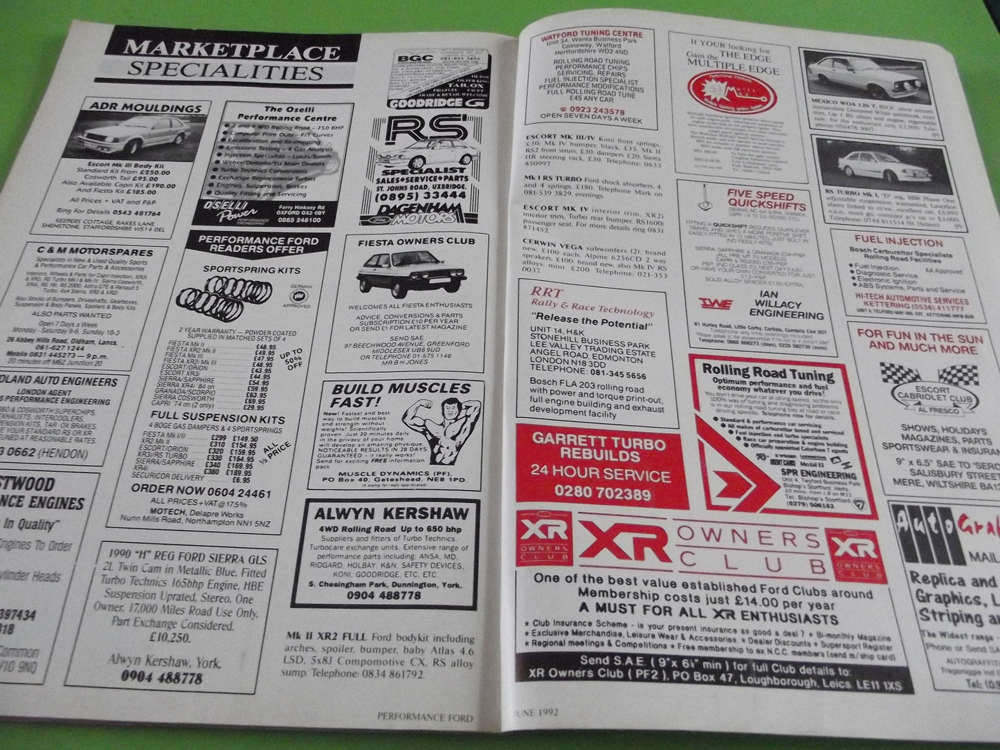 PERFORMANCE FORD MAGAZINE JUNE 1992 #C56