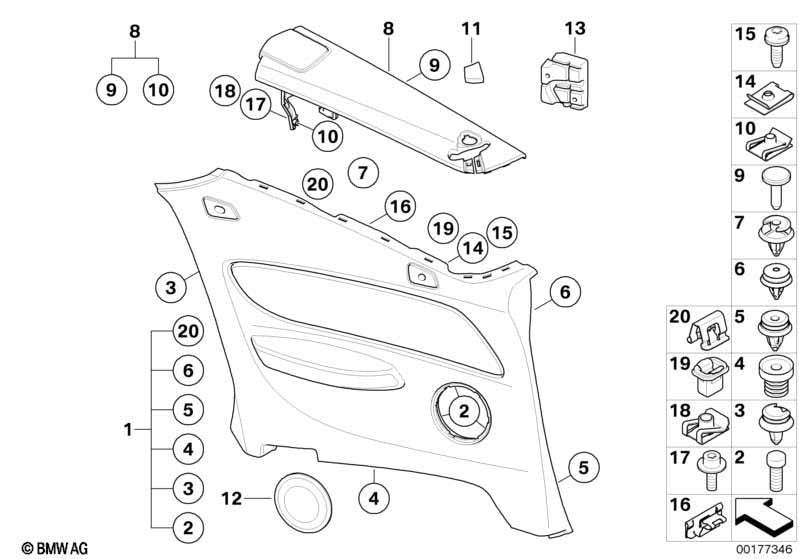 JAGUAR Trim Panel Fastening Fixing Clips Interior FPace & IPace  Pack x10 pcs22
