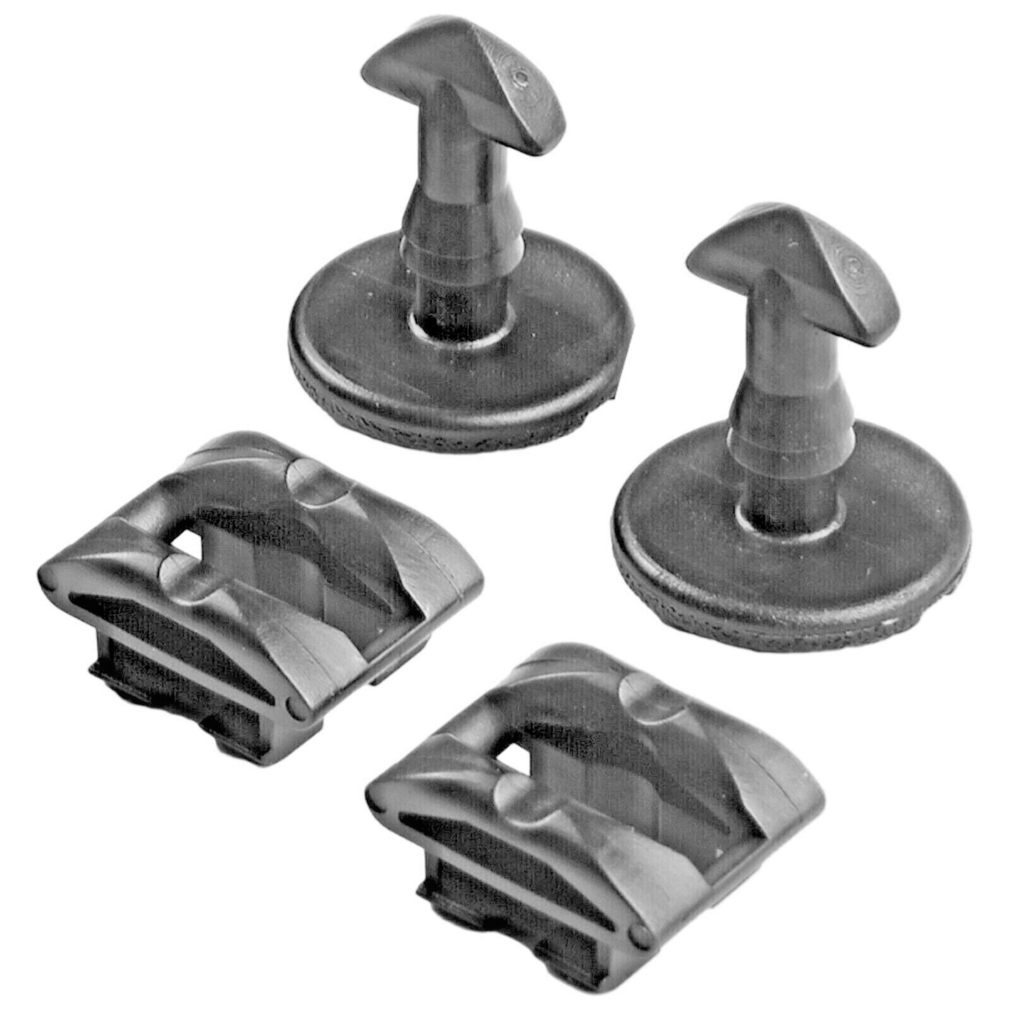 Land Range Rover Bumper Tow Cover Twist Bolt & Receiver x4 Sets DYR & DYF 5000105