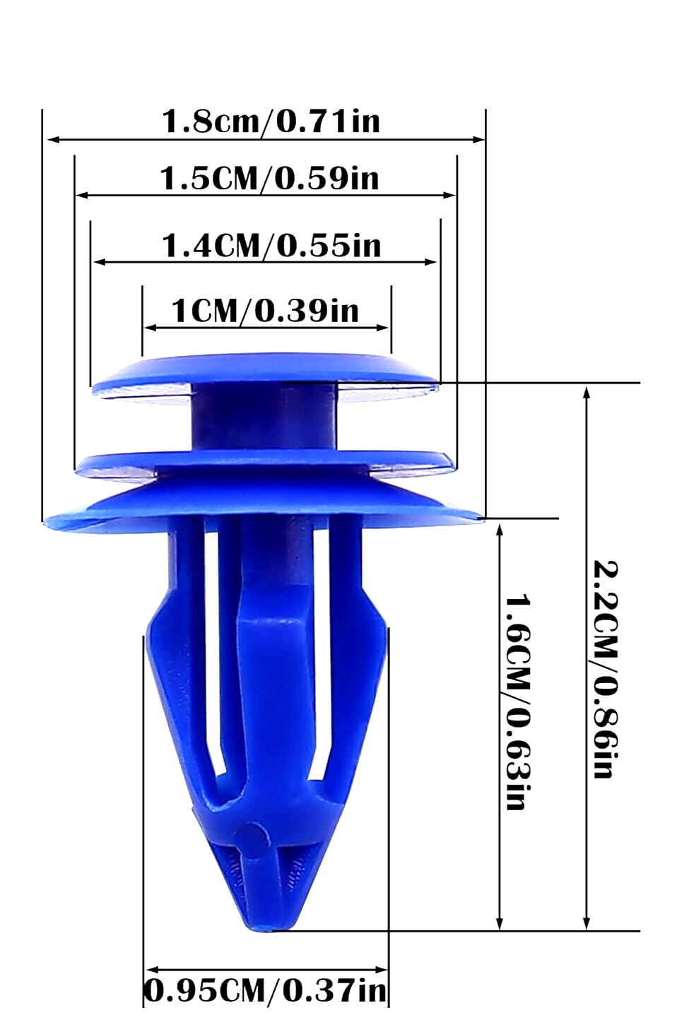 Land Range Rover Blue Trim clips 15 Pcs  Evoque Discovery 5 Disco Sport LR0272551