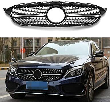 MERCEDES W205 C CLASS DIAMOND GRILLE AMG BLACK STYLE W205 2015-2018 GRILL0