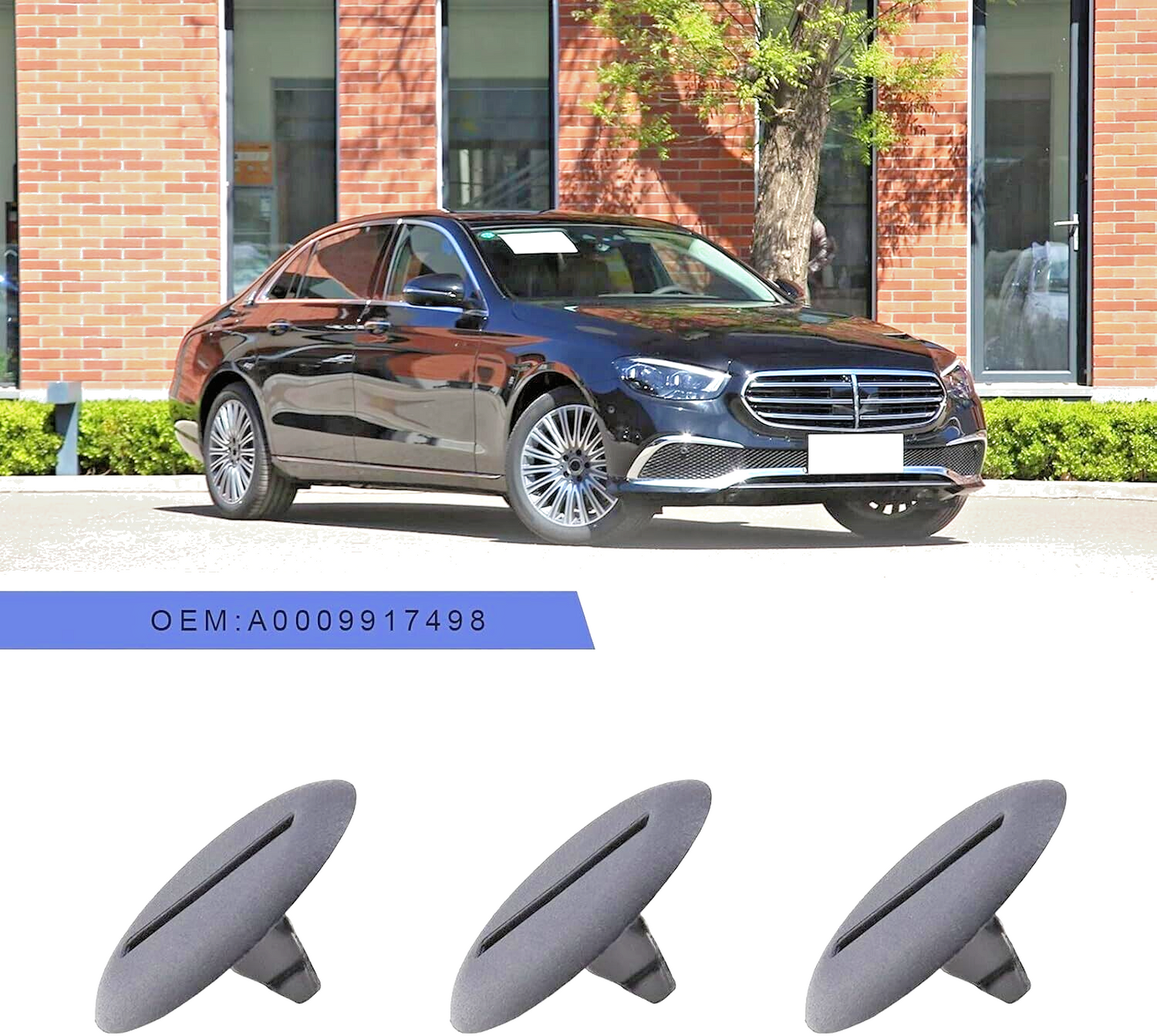 Mercedes Side Skirt Sill Moulding Cover Trim Clips A B C E S Class Models x10 Pc21