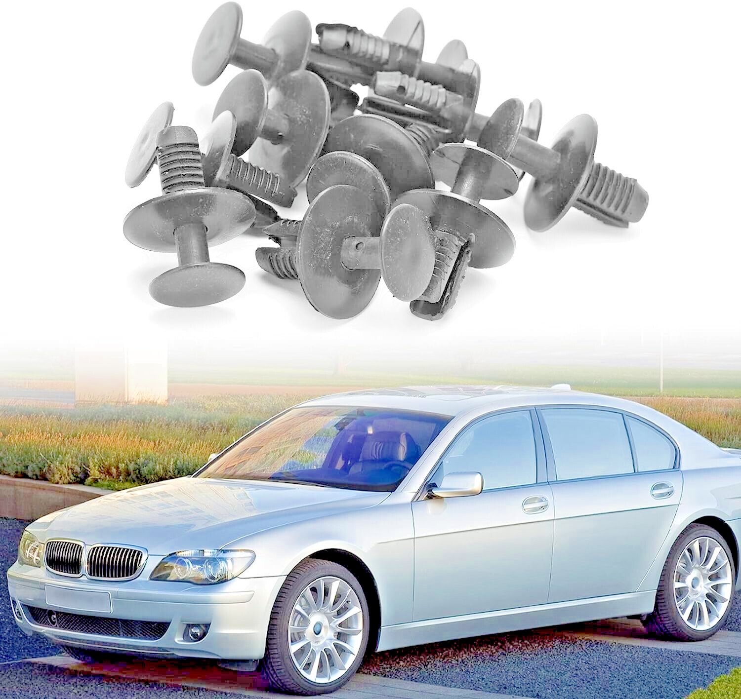 BMW Trim Clips Expanding Rivet 51471911992, 15x Qty for 1 2 3 4 5 6 7 X Z Series4
