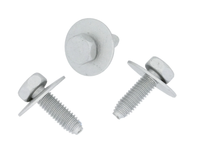 RENAULT Body Work Fixing Bolt & Captive Washer M6x18mm Galvanised #7703101446 102
