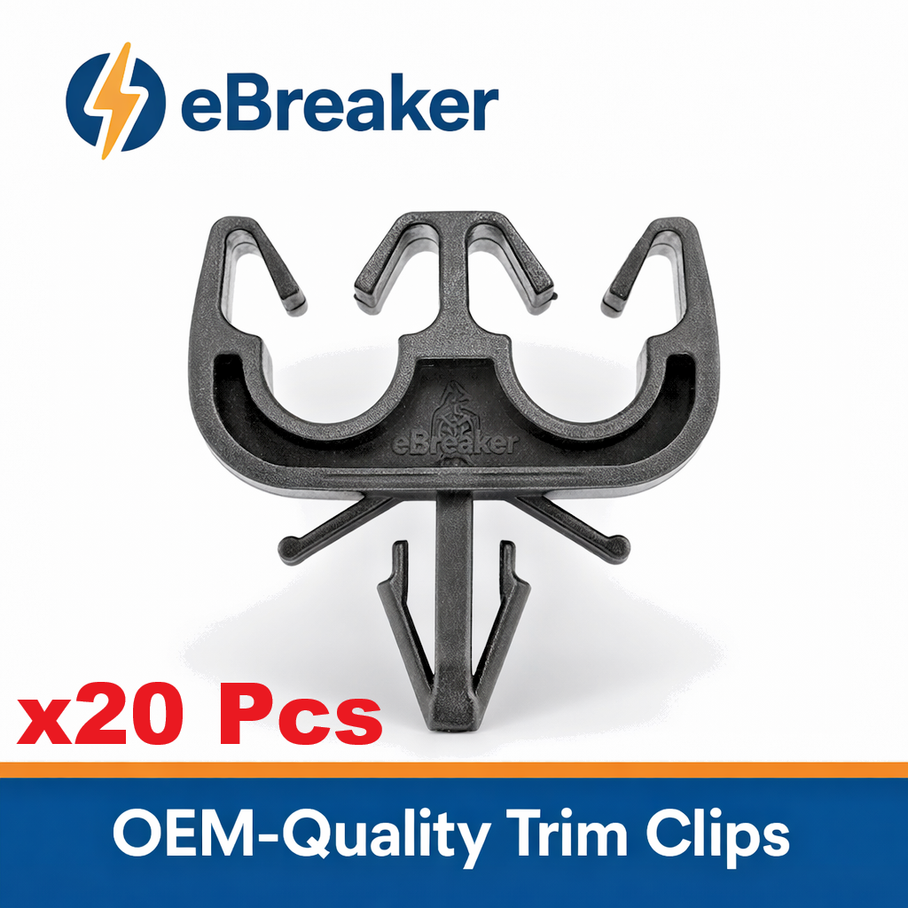 Universal Twin Pipe Clip - Holds Brake Fuel Lines & Electric Wiriing to 7mm -X200