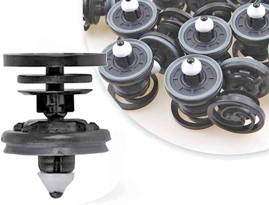 AUDI Interior Door Card Trim Panel Mounting Fastener Clips Sprung Head, x20 Pcs.4