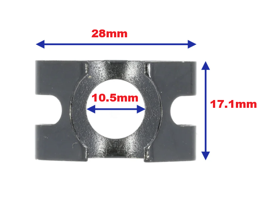 VOLKSWAGEN Brake Pipe Flexi Line Holding Spring Clip Bracket  # 4D0611715B - x2.0